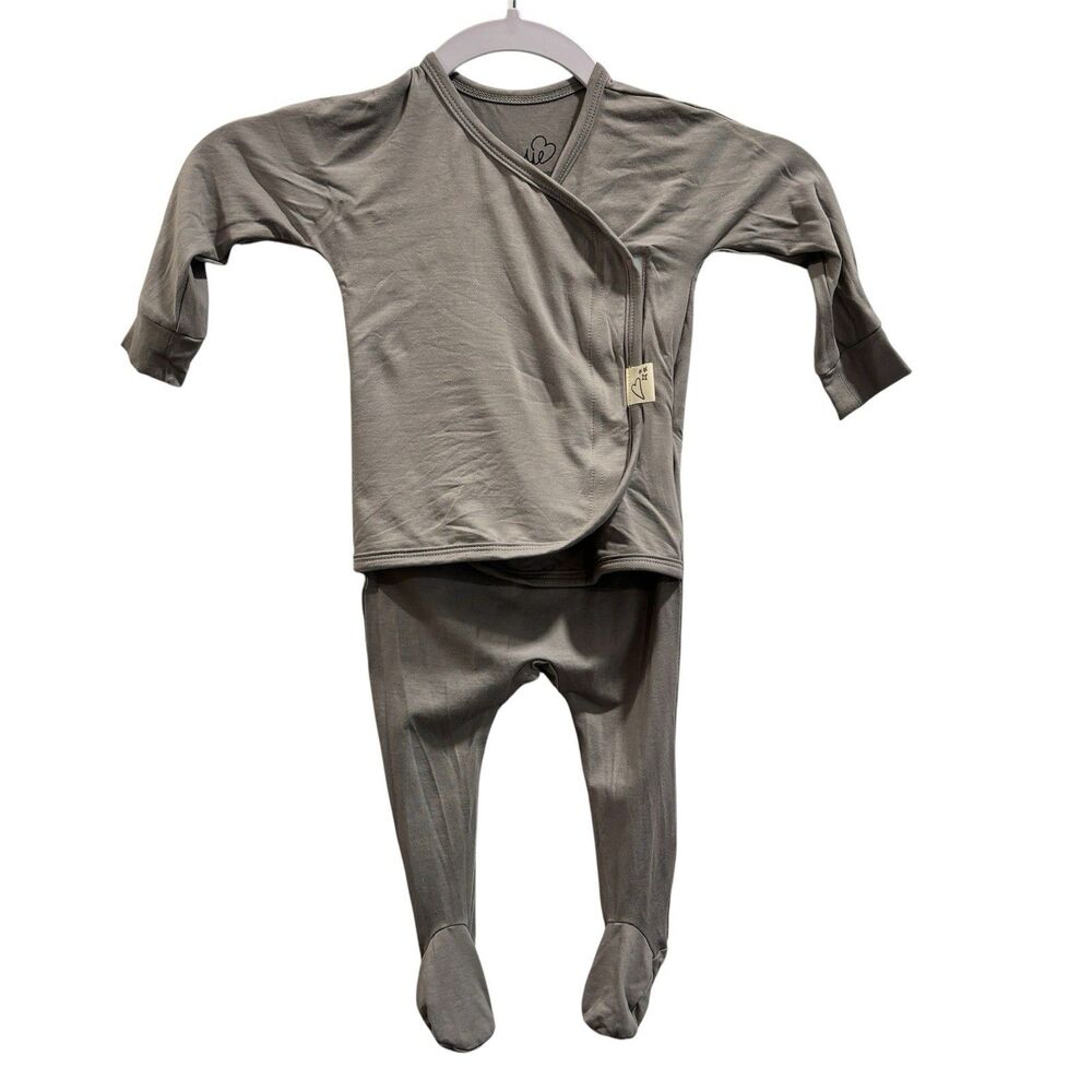 Bonsie Skin to Skin Babywear 6-9 Months Gray Unisex Footed Sleeper Baby